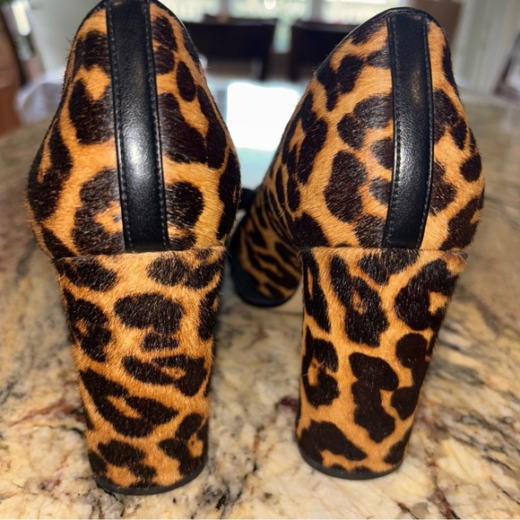 Michael Kors Brown and Black Heels with Leopard Print - Picture 6 of 10